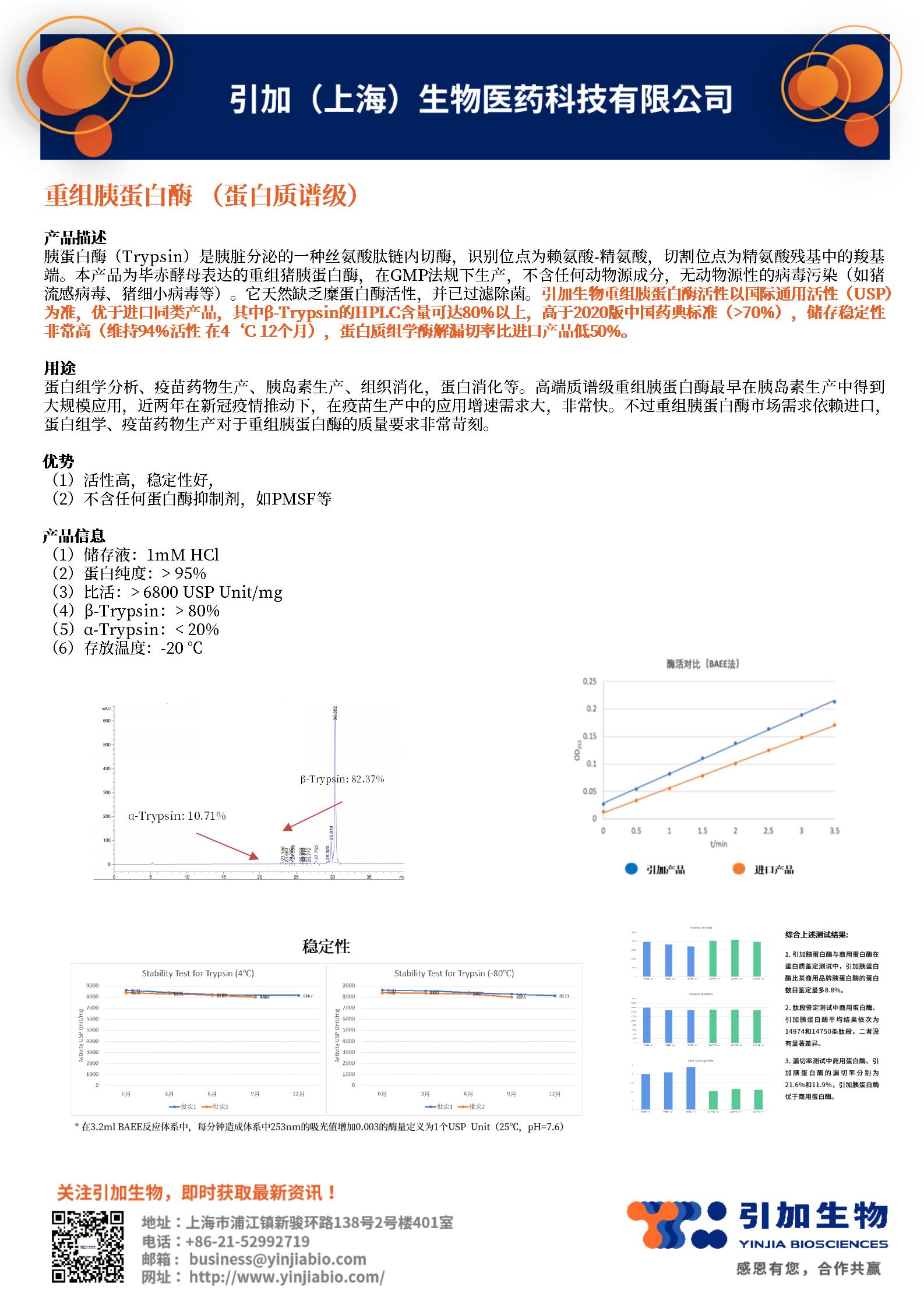 蛋白质谱级胰蛋白酶